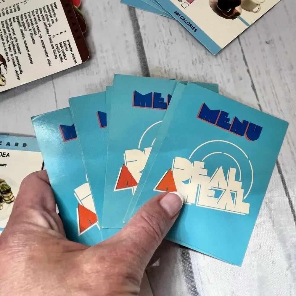Vintage Richard Simmons Deal A Meal Folder Meal Planning Food Cards Weight Loss